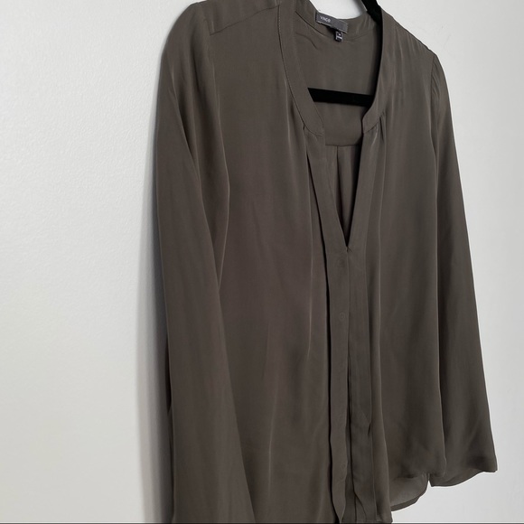 VINCE 100% SILK SHIRT - Picture 7 of 8